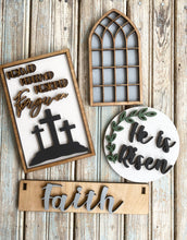 Load image into Gallery viewer, He is Risen Faith Wood Wagon Insert, Interchangeable
