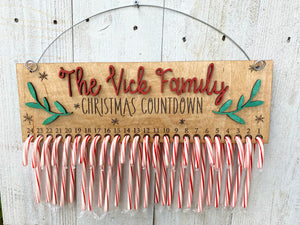 Candy Cane Christmas Countdown