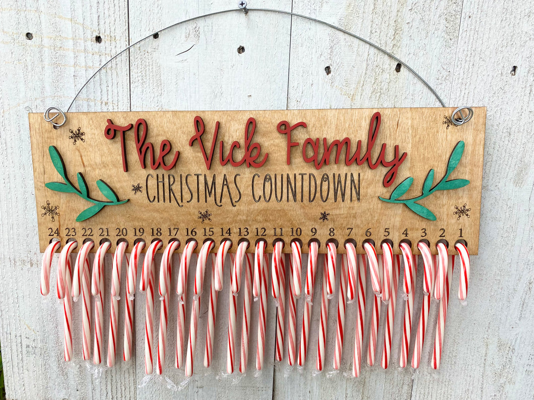 Candy Cane Christmas Countdown