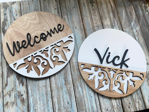 Boho Farmhouse Tile Round