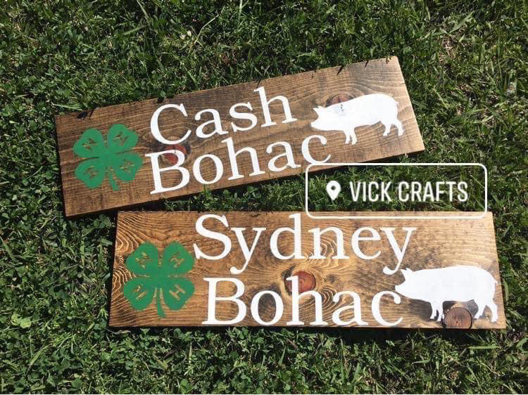 Stall Show Sign, Stock show Sign