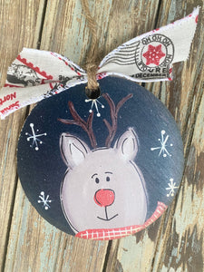 Faces of Christmas Ornaments