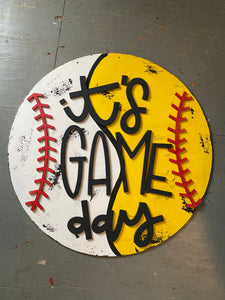 Baseball, Softball Door Hanger
