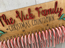 Load image into Gallery viewer, Candy Cane Christmas Countdown
